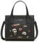 KARL LAGERFELD Damen Nouveau Tote Tragetasche, Multi/Schwarz