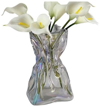 Counius Jarrones,Mini Jarrones Decoración Jarrones De Vidrio Jarrón Pequeño para Decoración De Mesa jarrón Jarrones Pequeños de Cristal jarrones de Mesa,Mini Jarrones