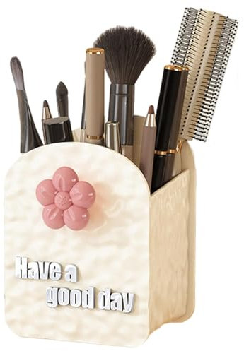 yztju Soporte para brochas, Organizador para brochas de maquillaje - Contenedor para bolígrafos, Organizador para brochas de maquillaje | Organizador de cosméticos portátil, vaso para brochas de maqui