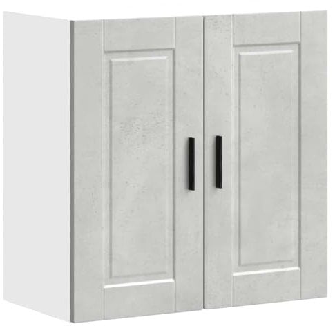 vidaXL Küchen-Hängeschrank Porto Betongrau Holzwerkstoff, Wandschrank Küche, Wandschrank, Oberschrank, Küchenschrank, Hängeschrank, Oberschrank Küche