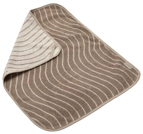 Leander Topper Handtuch in 100% Bio-Baumwollfrottee 65 x 50 cm Matty - Farbe: Woodland Cappuccino - NEU !