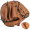 Adult Baseball Glove, 12.5 Inch Softball Catchers Mitt, Thickened PVC Leather Softball Mitts, Reusable Baseball Pitcher Adult Glove Catchers Mitt