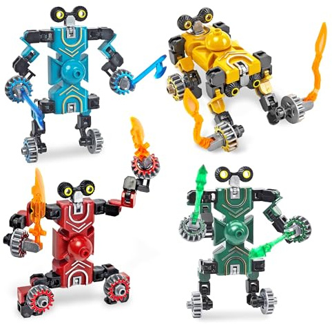 JoyJoyful Mitgebsel Kindergeburtstag 5 6 7 8 9 10 Jahre, Fidget Roboter Toys für Kinder, Transformierendes Cars Spielzeug, Verformbare Fingerspitze Hand Finger Schreibtisch Spielzeug Gastgeschenke