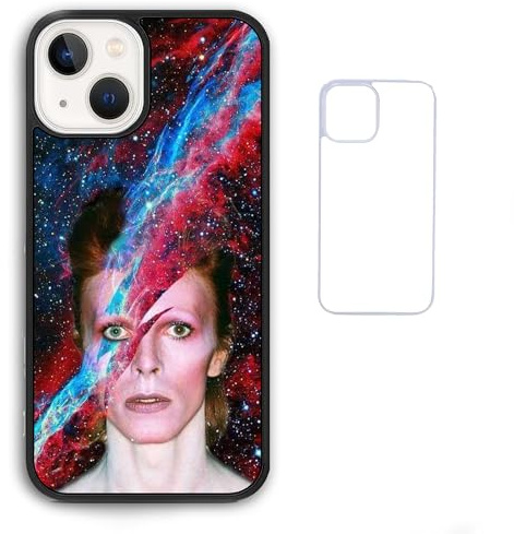 Splash Watercolour Red David Lightening Bolt Bowie Custom Black White Clear Compatible With iPhone 6 7 8 SE 2020 X XR XS 11 12 13 14 15 16 16E Pro Max Plus Mini Bumper Case Custom Personalised Name