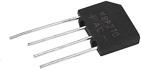 KBP210 2A 1000V Bridge Rectifier | AC to DC Conversion | Electronic Circuit Diode for Home Appliances/Industrial Equipment | Compact Flat Design, Stable Performance (1 One for Sale)