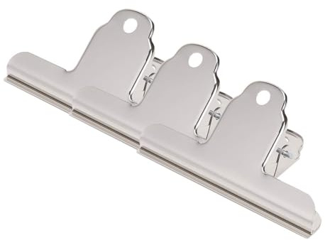 Große Büroklammern, 10 cm, silberfarben, Metall, für Ordner, Geld, Ordner, Klemmen für Zuhause, Büro, Schulbedarf, 10 Stück