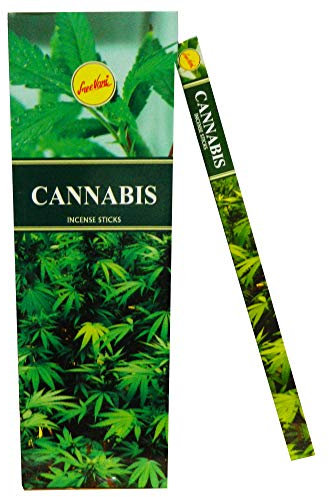 Sree Vani Räucherstäbchen Cannabis 200 Sticks Grosspackung 25 Schachteln Wohnaccessoire Raumduft Deko