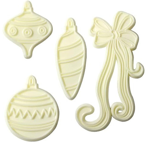 JEM Christmas Baubles and Bow Cutters, Set of 4