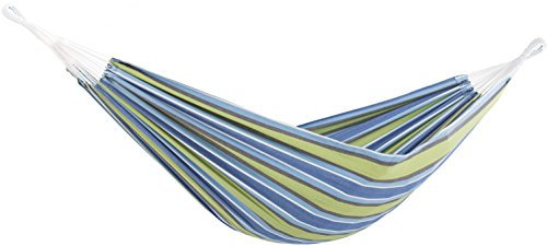 Vivere BRAZ224 Hängematte Doppel, Baumwolle, Oase, mehrfarbig, 240 x 160 cm