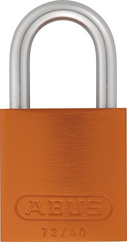 ABUS 72/40 _ orange _ C/B Vorhängeschloss Aluminium Bogen aus gehärtetem Stahl 40 mm Orange Blister