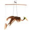 ART-CRAFT WSVO001 Windspiel Mobile Outdoor Indoor Paradies Vogel aus Kokos und Bambus