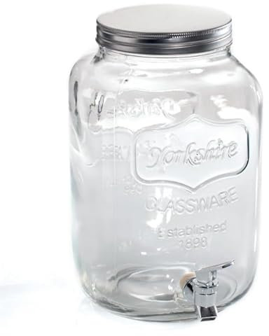 Secret de Gourmet - Distributeur de Boisson en Verre Yorkshire 4L Transparent