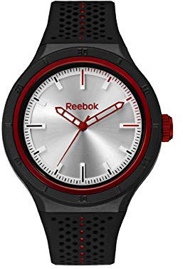 Reebok Reloj Analógico para Hombre de Cuarzo con Correa en Silicona RF-MES-G2-PBIB-WR