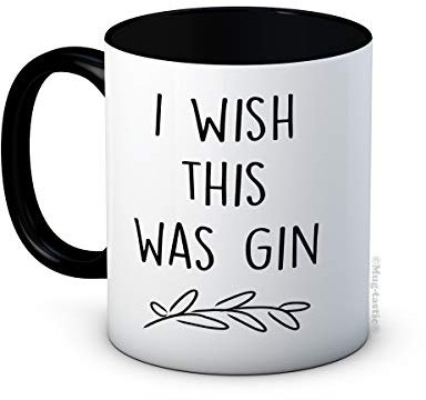 I Wish This was Gin - Lustig Keramik Kaffee Tasse Becher