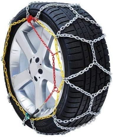 RICAMBIITALIEN 2017 Schneeketten Set 9 mm für Auto zugelassen TUV GS - V5117 Gruppe 100 mm MME 215/70 R15 SELGLASS
