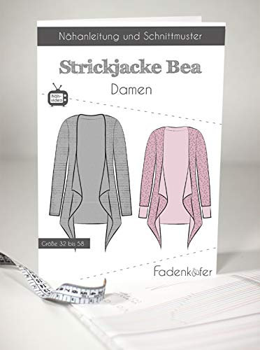 Schnittmuster und Nähanleitung - Damen Strickjacke - Bea
