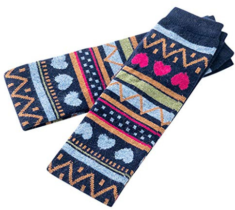 carol -1 Damen Winter Bunt Gestreift Muster Strick Stulpen Gestrickt Beinstulpen Beinwärmer Strümpfe Beinwärmer Gestrickt Verdicken Beinstulpen Böhmen Extra Lang Basic Leg Warmer