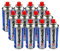 Alpentech Gaskartuschen, 250 g, Butan, Gasflasche UN2037, für Herd und Unkrautbrenner