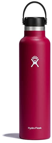 HYDRO FLASK - Trinkflasche 709ml (24oz) - Vakuumisolierte Wasserflasche aus Edelstahl - Sportflasche mit auslaufsicherem Flex Cap-Deckel - Thermoflasche Spülmaschinenfest - Standard-Öffnung - Snapper