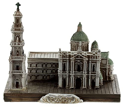 Holyart Statuen aus Resin und PVC: Replikat aus Harz Heiligtum Unserer Lieben Frauen vom Rosenkranz 10x10x5 cm