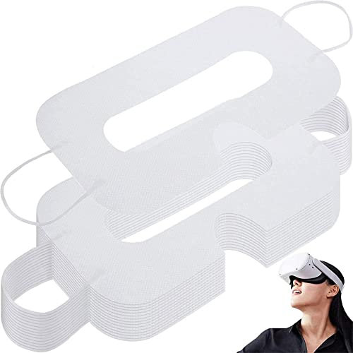 VR Maske Einweg, Einweg Maske Vlies Sanitär Augenmaske Weiße Virtuelle Brille Augenmaske VR Matte Einweg-VR Eve Covers VR Maske Schweiss VR PS VR VR Brille Vive