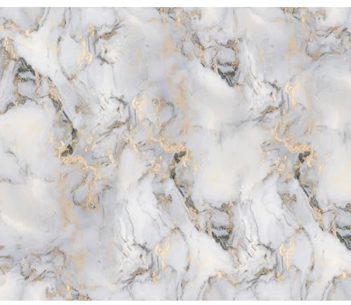 murando - Fototapete selbstklebend Marmormotiv, 441x315 cm, Schlafzimmer | Selbstklebend ohne Kleister, Full HD Druck, ideal fürs Wohn- oder Schlafzimmer, schnelle Montage, lichtbeständig, geruchsfrei