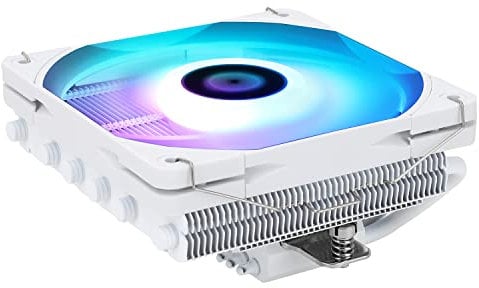 Thermalright AXP120-X67 WHITE ARGB Low-Profile-CPU-Luftkühler mit recht 120-mm-TL-C12015W-S PWM-Lüfter,6 Heatpipes,67 mm Höhe,für AMD AM4 AM5/Intel LGA 1700/1150/1151/1155/1156/1200/2011