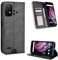 Bison GT2/GT2 Pro 5G Hülle [Brieftasche] [Klammerfunktion] [Kartenfächer] [Magnetic Flip Cover] Kompatibel mit Bison GT2/GT2 Pro 5G Smartphone(Schwarz)