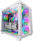 Mars Gaming MCV3, Torre Gaming Custom XXL E-ATX, Ventana Cristal Templado Lateral y Frontal, Estructura Modular Doble Cámara, Blanco