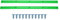 XPSSJMU Rib Bone Rails Skateboard Rails Langlebig Stabil Flexibel Glänzend Aussehen Longboard Rails Ribs Bone(Grün)
