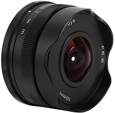 Obiettivo Fisheye da 10 Mm, Obiettivo Fisheye da 10 Mm F5.6 Buona qualità dell'immagine per Fotocamera con Attacco FX per Fotocamera Fuji
