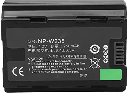 NP W235 Akku-Ersatz, 7,2 V 2250 MAh Kamera-Akku, Passend für Fujifilm X T5 X T4 GFX 100S X H2S GFX 50S II VG XT4 Digitalkamera