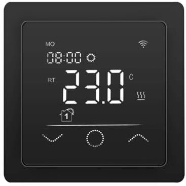 HoWaTech Thermostat Touchscreen 750 schwarz | Temperaturregler für elektrische Fußbodenheizung