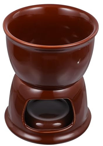 GOOHOCHY 1set Fonduta Ceramica Per Cioccolato E Formaggio Pentola Scaldante Per Dessert Per Cucina E Feste Idea Creativa