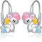 Einhorn Ohrringe Mädchen Damen Silber 925 Einhorn Creolen Tier Ohrringe Teenager Mädchen Einhorn Leverback Hoop Ohrringe Einhorn Schmuck Geschenke