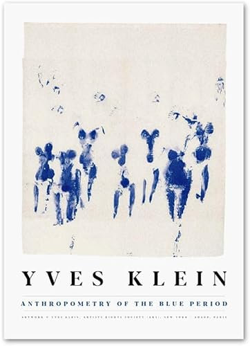 Berühmte Yves Klein Poster Blau Abstrakte Leinwand Wandkunst Yves Klein Drucke Yves Klein Malerei Minimalistische Bilder Für Wohnkultur 50x70cm Kein Rahmen
