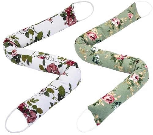 CERAYOU 2 Pack 36 Inch Under Door Blocker Door Draft Stopper, Bottom Blocker Weighted Gap Filler Saving Energy Sound Air Noise Light Stopper Canvas Cotton Cartoon Print 2.2Lb
