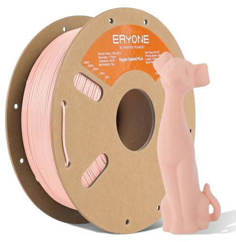 ERYONE High Speed Filament PLA 1.75mm +/- 0.03mm, High Speed Filament PLA,Rapid PLA Filament, 3D printing filament, 30-600mm/s Hyper Speed PLA filament, 1kg (2.2LBS) / Spool, Skin