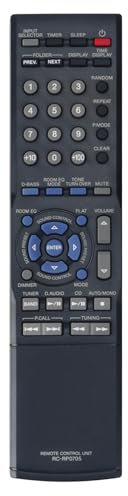 AULCMEET RC-RP0705 Télécommande de Remplacement Compatible avec Le récepteur stéréo Kenwood HiFi R-K711 RCRP0705 RC-RP0705