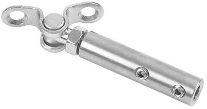 Serre Cable Acier 1 paire de câbles de pont for garde-corps 2/3/4/5/6/8 mm, tendeur, raccord à bascule, ancrage avec vis sans tête hexagonale, boulons, câble métallique, escalier Serre Cable Inox(For