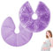Kühlpads Brust Stillen,3-in-1 Kühlpads & Wärmekissen für die Brust,Gel-Pads für Heiße und Kalte Stillen,Wärmekissen für das Stillen,kühlpads brust,Waschbar und einfach zu verwenden,16.5x16.5cm,Lila