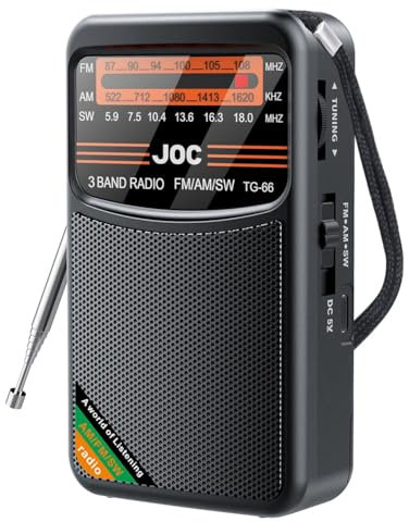 Peowuieu Radio De Bolsillo Mini Radio PortáTil De Banda Radio Am/FM/SW con BateríA Recargable Soporte para Auriculares MiniRadio para Ancianos,A