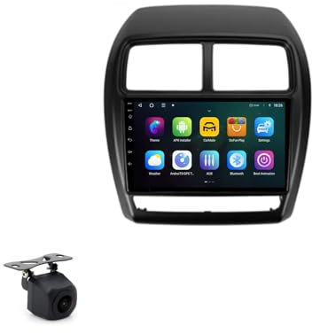 9 Pulgadas Android 13 Radio Coche para Mitsubishi ASX 2010-2022 con Android Auto/Carplay GPS WiFi Bluetooth Radio FM Pantalla Dividida USB SWC GPS Coche Navegador(2+32G)