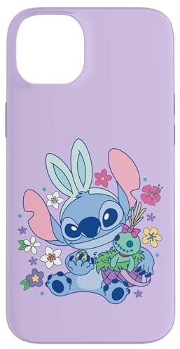 iPhone 14 Plus Disney Lilo & Stitch Cute Easter Bunny Stitch and Scrump Case