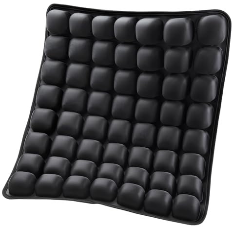 VEVOR Aufblasbares Sitzkissen, 3D-Luftzellen-Sitzkissen zur Druckentlastung, Lycra & TPU-Rollstuhl-Sitzpolster mit manueller Pumpe, leicht und tragbar für Reisen, Büro, Auto, Flugzeug