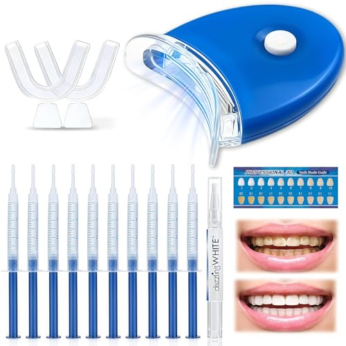 Kit Éclaircissant Dents,Set Blanchiment Dents à Domicile,Gel Blanchiment Dentaire,Soin Doux pour dents Pour un Sourire Plus Lumineux,Application Simple,Idéal pour Usage Quotidien