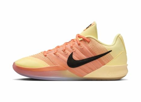 Nike Sabrina 3 Unisex Basketball Shoes, Soft Yellow/Black, 3.5 UK