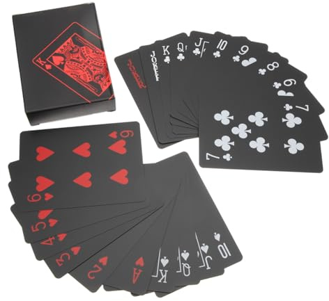 Toddmomy Robuste Pokerspielkarten 2 Schachteln in Praktischer Größe für Heimspiel und Brettspiele für 2 Spieler