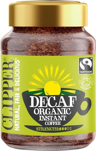 Clipper Instant Coffee - Medium Roast Decaffeinated 100g (Pack of 4)