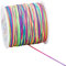 Pandahall 100 Yards Nylon Perlenschnur, 0.8mm Nylonschnur Fäden Geflochtenes Nylon-Perlengarn, Chinesisches Knüpfband mit Kunststoffspule Seil zum Verknoten, Flechten, Schmuckherstellung (bunt)